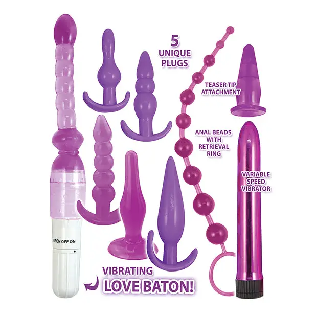 Purple Elite Collection Supreme Anal Play Kit - Purple - Anal Products