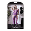 Purple Haze Sheer Strappy Gartered Bodystocking Purple O/S - Lingerie - Packaged