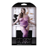 Purple Haze Sheer Strappy Gartered Bodystocking Purple QN - Lingerie - Plus/Queen - Packaged