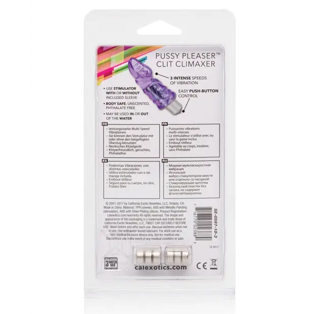 Pussy Pleaser Clit Climaxer - Purple - Stimulators