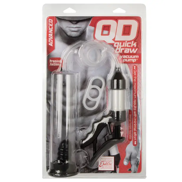 Quick Draw Vacuum Pump - Clear - Penis Enhancement