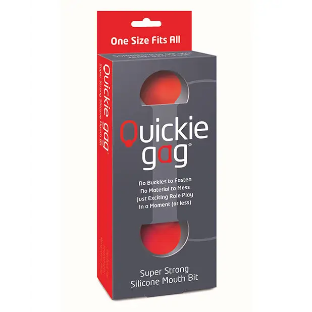 Quickie Bit Gag One Size - Red - Bondage Blindfolds & Restraints