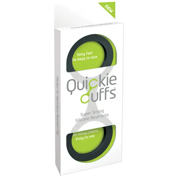Quickie Cuffs Large - Black - Bondage Blindfolds & Restraints