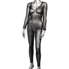 Radiance Crotchless Full Body Suit Black O/S - Lingerie - Packaged