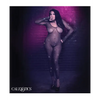 Radiance Crotchless Full Body Suit Black QN - Lingerie - Plus/Queen - Packaged