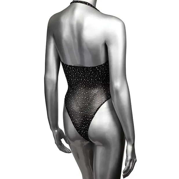 Radiance Deep V Body Suit Black O/S - Lingerie - Packaged