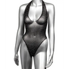 Radiance Deep V Body Suit Black QN - Lingerie - Plus/Queen - Packaged