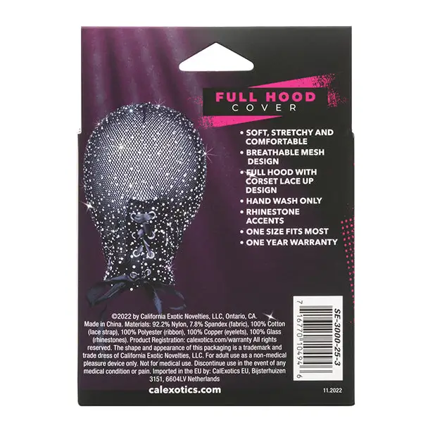 Radiance Full Hood Cover - Black O/S - Bondage Blindfolds & Restraints