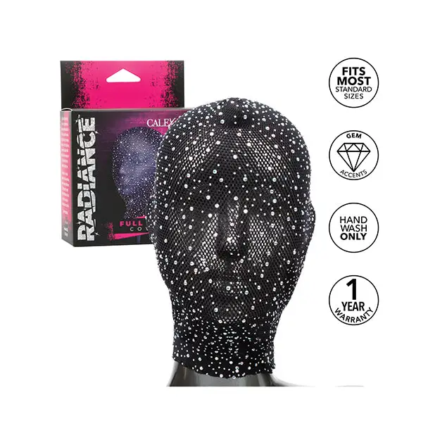 Radiance Full Hood Cover - Black O/S - Bondage Blindfolds & Restraints