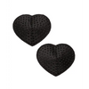 Radiance Heart Pasties Black O/S - Lingerie - Packaged