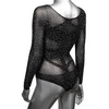 Radiance Long Sleeve Body Suit Black QN - Lingerie - Plus/Queen - Packaged