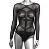 Radiance Long Sleeve Body Suit Black QN - Lingerie - Plus/Queen - Packaged