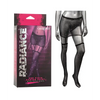 Radiance One Piece Garter Skirt w/Thigh Highs - Black O/S - Lingerie - Packaged