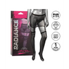 Radiance One Piece Garter Skirt w/Thigh Highs - Black Plus Size - Lingerie - Packaged