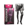 Radiance One Piece Garter Skirt w/Thigh Highs - Black Plus Size - Lingerie - Packaged