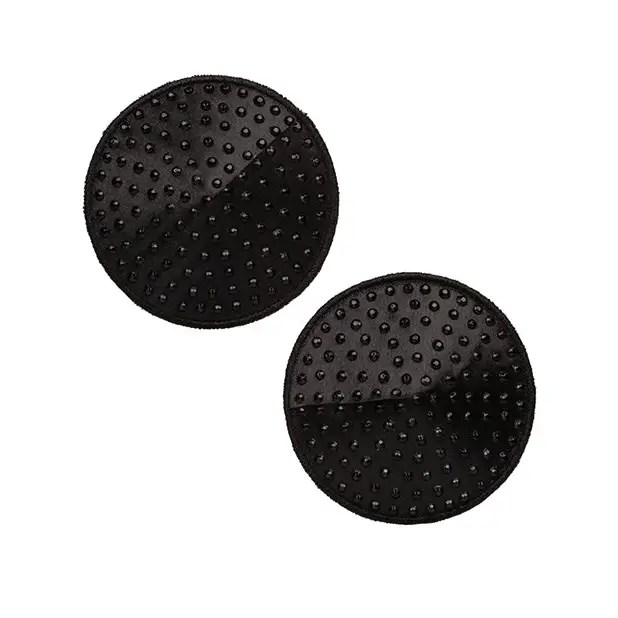 Radiance Round Pasties Black O/S - Lingerie - Packaged