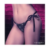Radiance Side Tie Panties Black O/S - Lingerie - Packaged