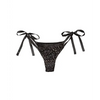 Radiance Side Tie Panties Black O/S - Lingerie - Packaged