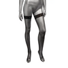 Radiance Thigh High Stockings - Black Plus Size - Lingerie - Packaged