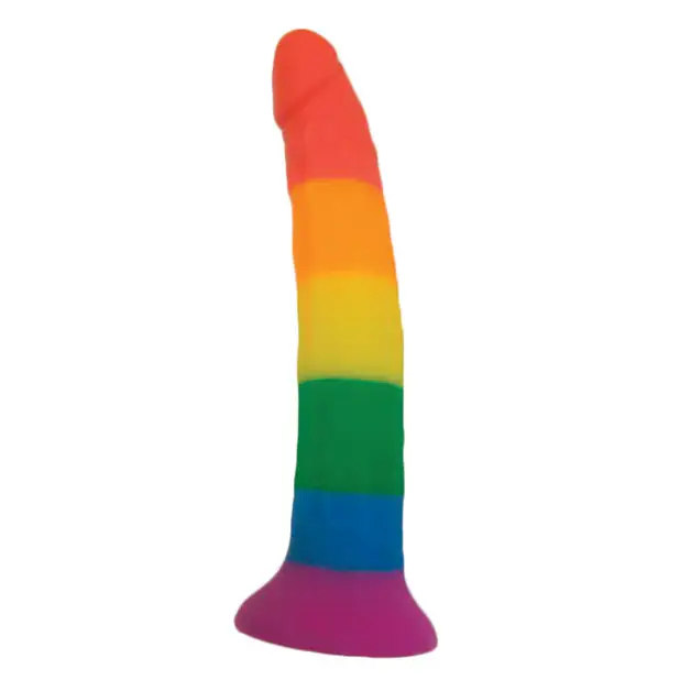 Rainbow 7’’ Strap On Dildo w/Harness - Gay & Lesbian Products