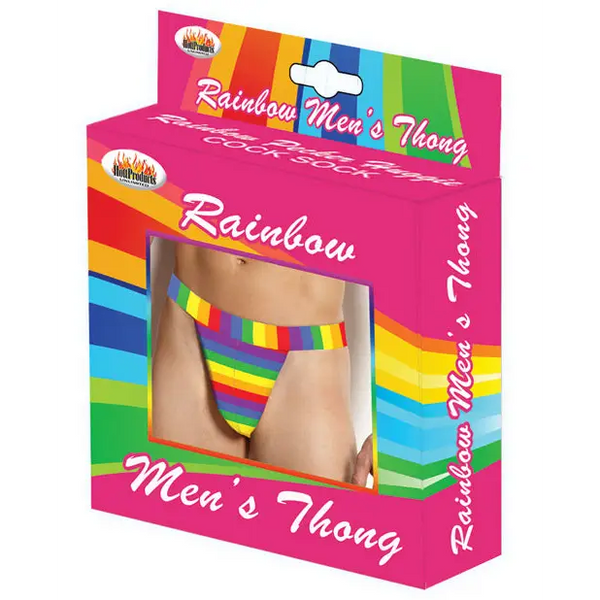 Rainbow Men’s Thong - Bachelorette & Party Supplies