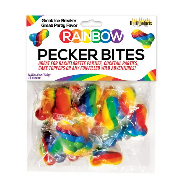 Rainbow Pecker Bites Candies - Bachelorette & Party Supplies