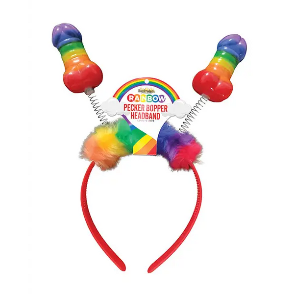 Rainbow Pecker Bopper Headband - Gay & Lesbian Products