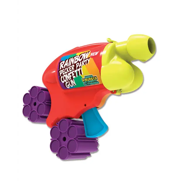 Rainbow Pecker Party Confetti Gun - Bachelorette & Party Supplies