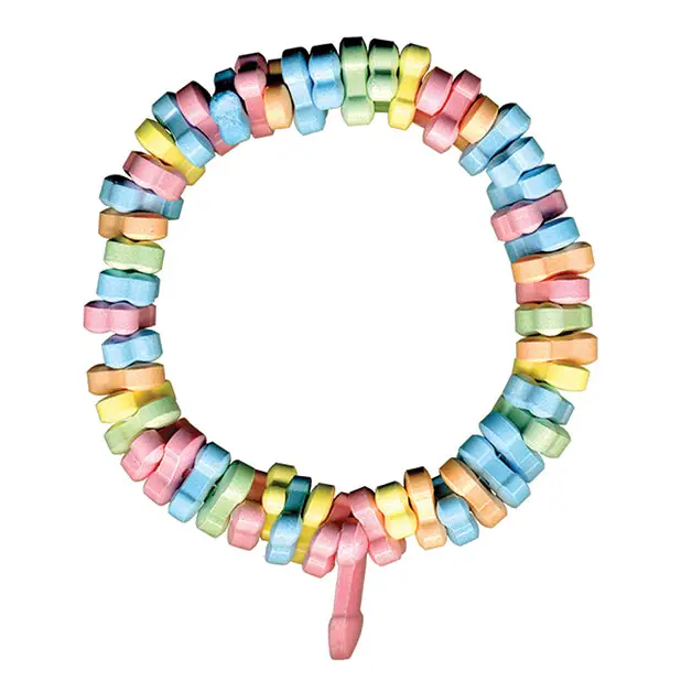 Rainbow Penis Candy Bracelet - Bachelorette & Party Supplies