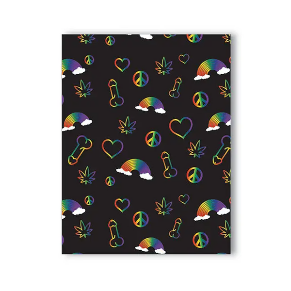 Rainbow Penis Naughty Greeting Card - Bachelorette & Party Supplies