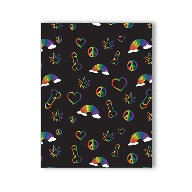 Rainbow Penis Naughty Greeting Card - Bachelorette & Party Supplies