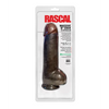 Rascal Black Balled 12’’ Cock w/Balls - Black - Dongs & Dildos