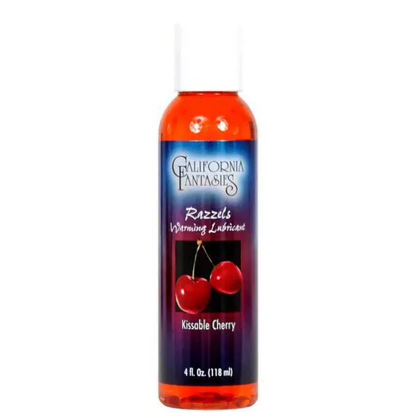 Razzels Warming Lubricant - 4 oz Kissable Cherry - Lubricants