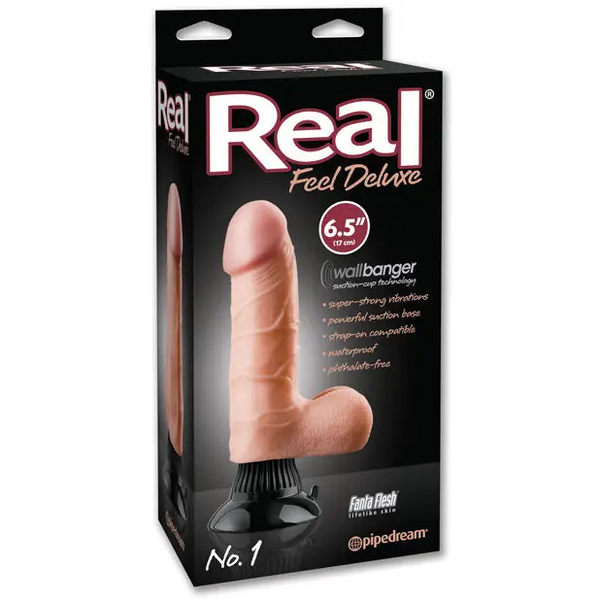 Real Feel Deluxe No. 1 6.5’’ Vibe Waterproof - Flesh - Vibrators