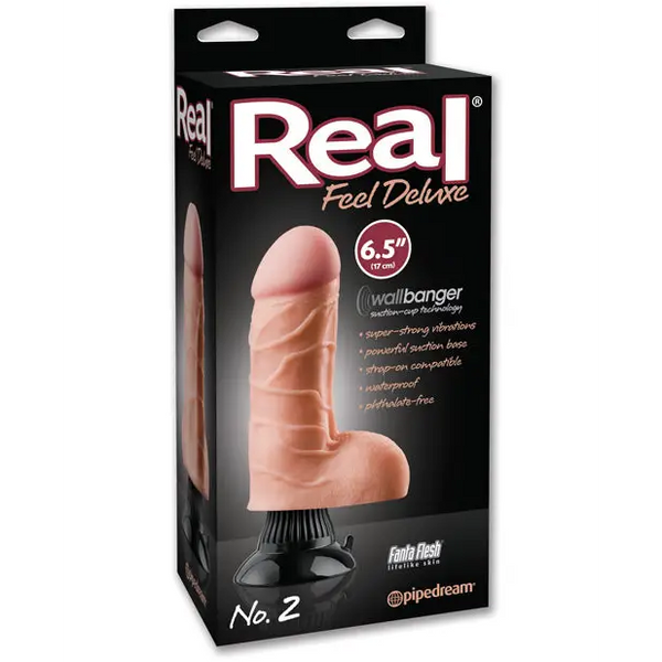 Real Feel Deluxe No. 2 6.5’’ Vibe Waterproof - Flesh - Vibrators