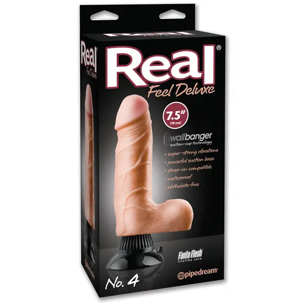 Real Feel Deluxe No. 4 7.5’’ Vibe Waterproof - Flesh - Vibrators