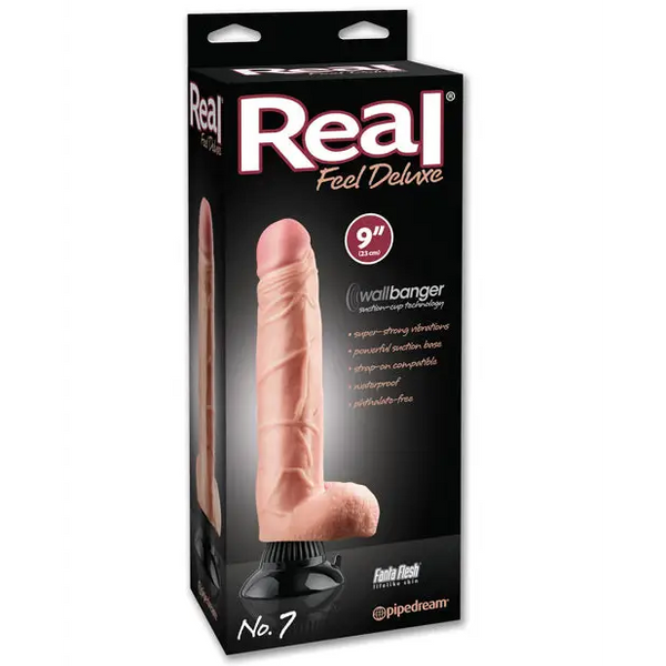 Real Feel Deluxe No. 7 9’’ Vibe Waterproof - Flesh - Vibrators