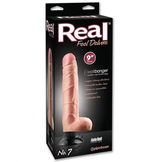 Real Feel Deluxe No. 7 9’’ Vibe Waterproof - Flesh - Vibrators