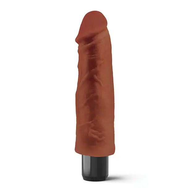 Real Feel No. 1 Long 7.5’’ Vibe Waterproof - Mutli-speed Brown - Vibrators