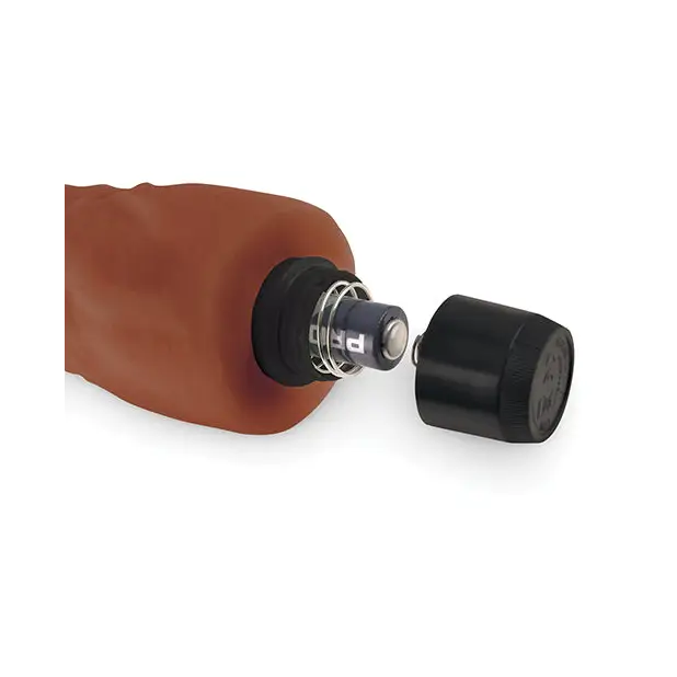 Real Feel No.2 Long 8’’ Vibe Waterproof -Mutli-speed Brown - Vibrators