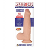 Realcocks Dual Layered Uncut Sliders 9.25’’ Thick Shaft - White - Dongs & Dildos