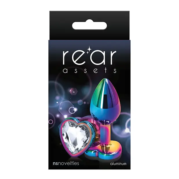 Rear Assets Multicolor Heart Small - Clear - Anal Products