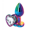 Rear Assets Multicolor Heart Small - Clear - Anal Products
