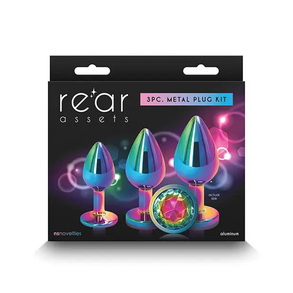 Rear Assets Rainbow Gem Anal Trainer Kit - Multi Color - Anal Products