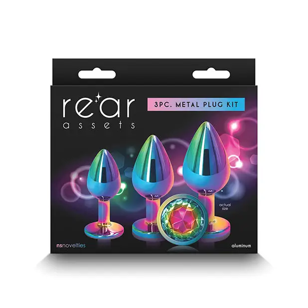 Rear Assets Rainbow Gem Anal Trainer Kit - Multi Color - Anal Products