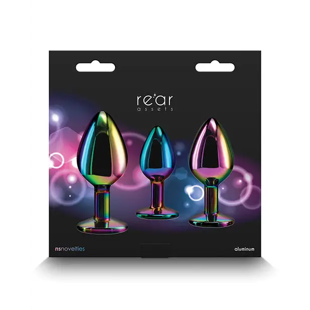 Rear Assets Rainbow Gem Anal Trainer Kit - Multi Color - Anal Products