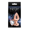 Rear Assets Rose Gold Heart Medium - Clear - Anal Products