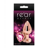 Rear Assets Rose Gold Heart Medium - Pink - Anal Products