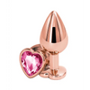 Rear Assets Rose Gold Heart Medium - Pink - Anal Products