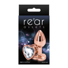 Rear Assets Rose Gold Heart Small - Clear - Anal Products